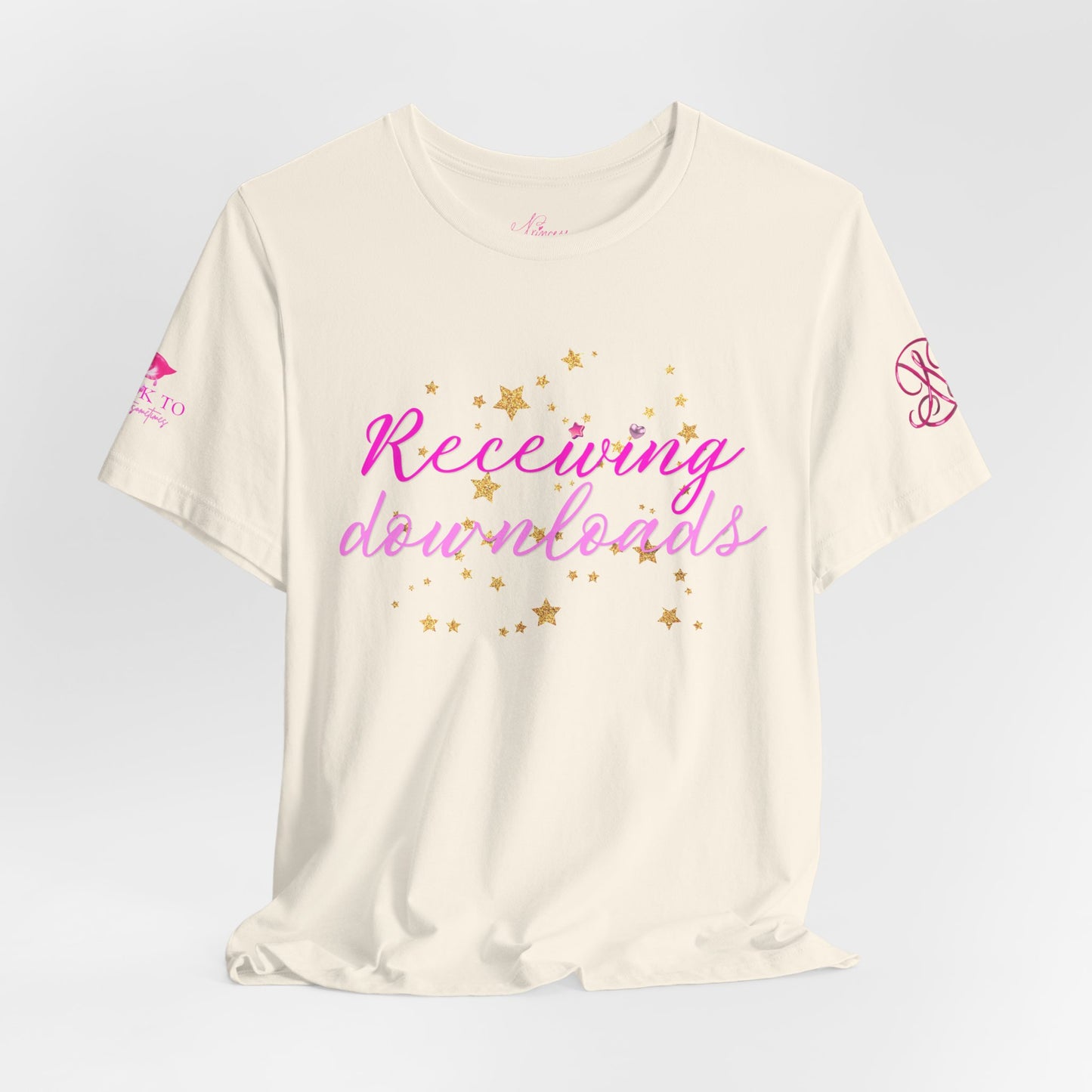 Receiving Downloads Tee — "Well Informed & Frightened" Graphic T‑Shirt