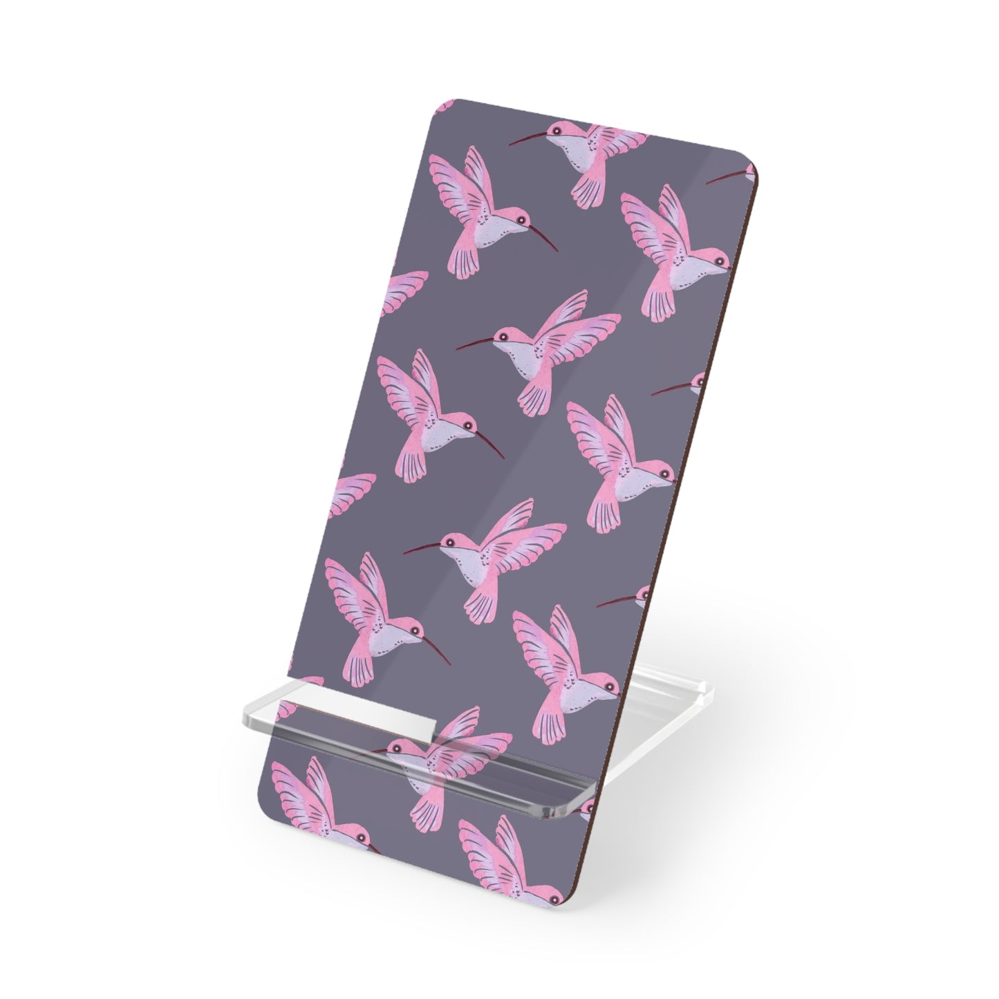 Pink Hummingbird Pattern Mobile Display Stand | Phone Stand