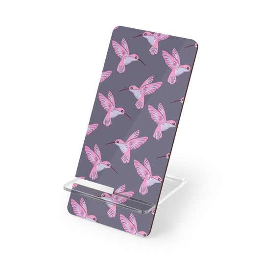 Pink Hummingbird Pattern Mobile Display Stand | Phone Stand