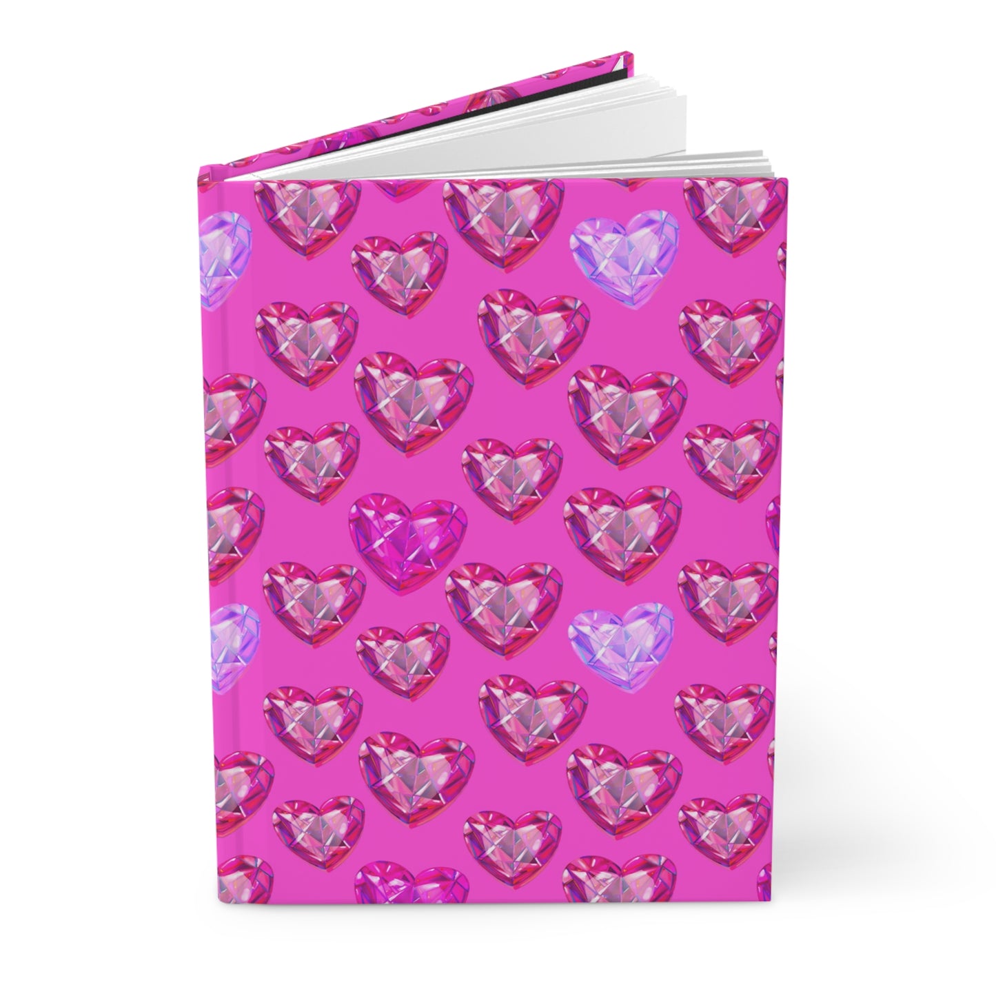 Pink Vintage Rose Hardcover Journal — Floral Pattern Notebook for Notes & Gifts