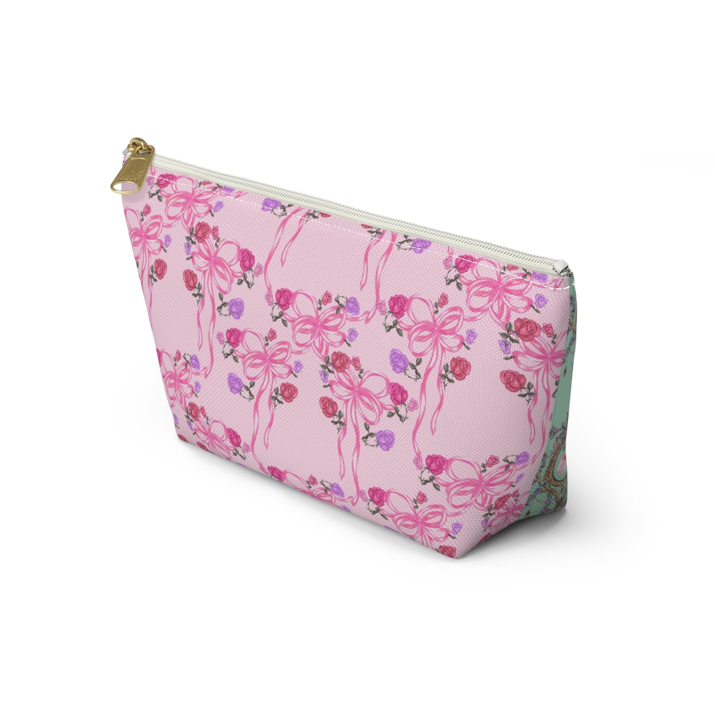 Rococo Garden Hand-Painted Accessory Pouch
