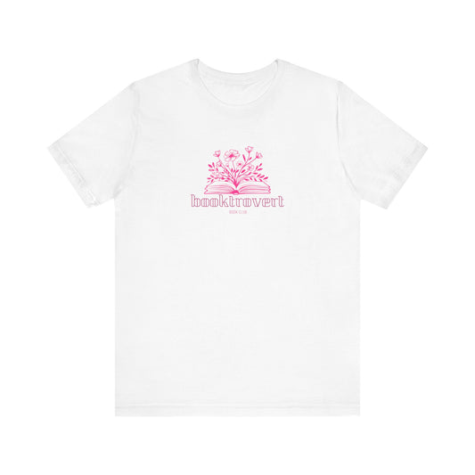 Booktrovert, introvert, book lover, gift for book girlies, Jersey Short Sleeve Tee