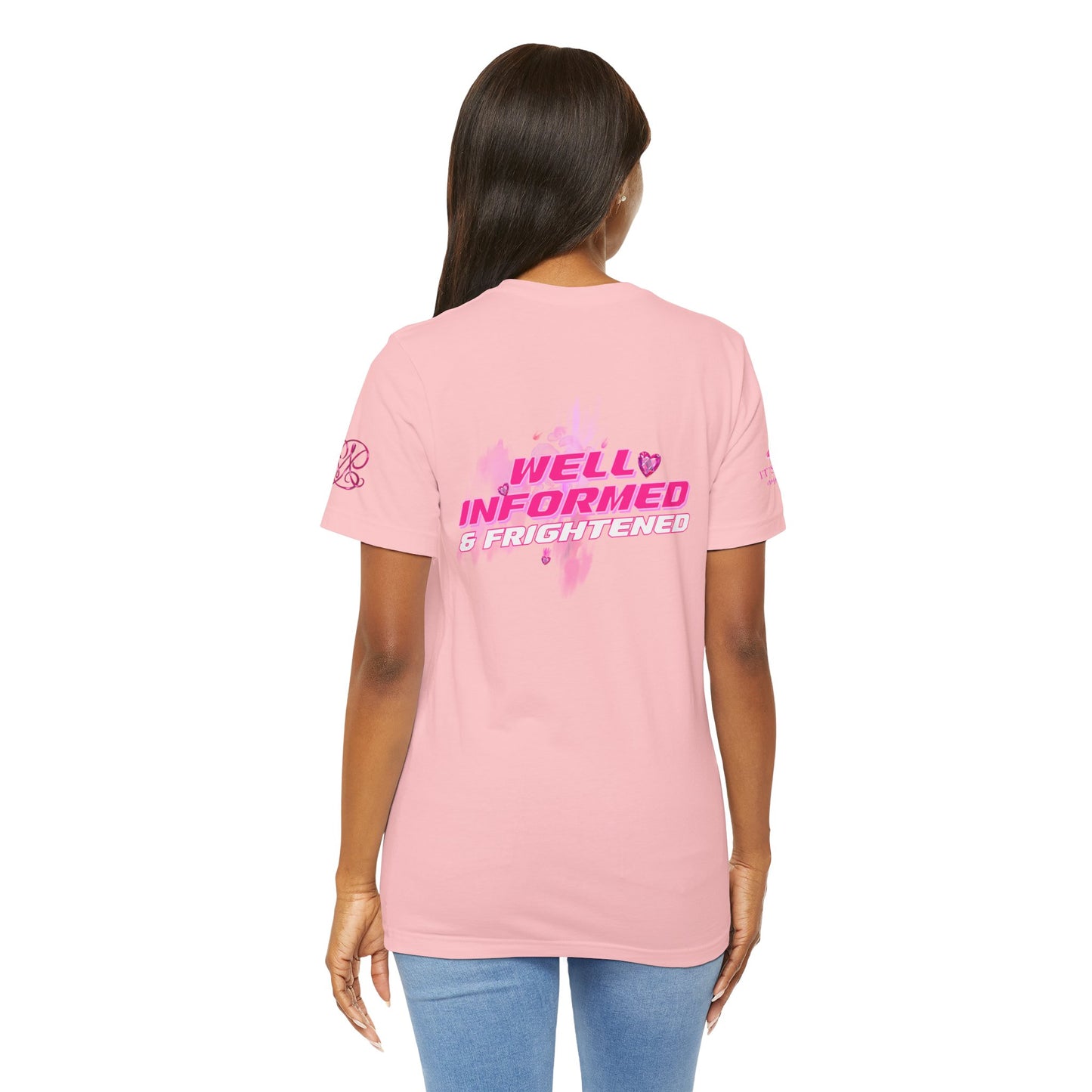 Receiving Downloads Tee — "Well Informed & Frightened" Graphic T‑Shirt