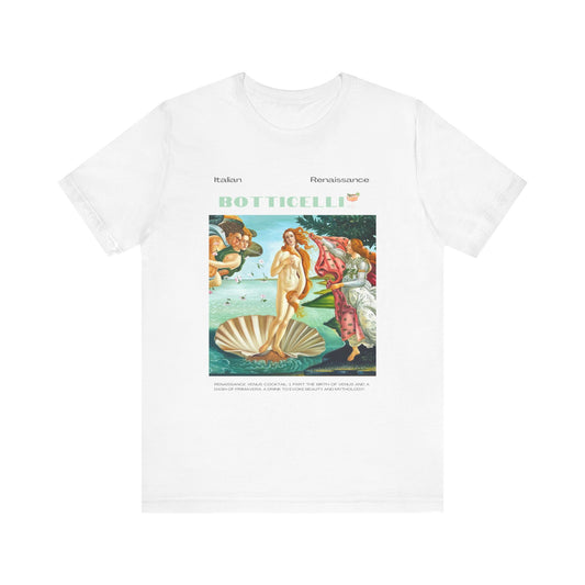 Botticelli, art lover, italian renaissance, Jersey Short Sleeve Tee
