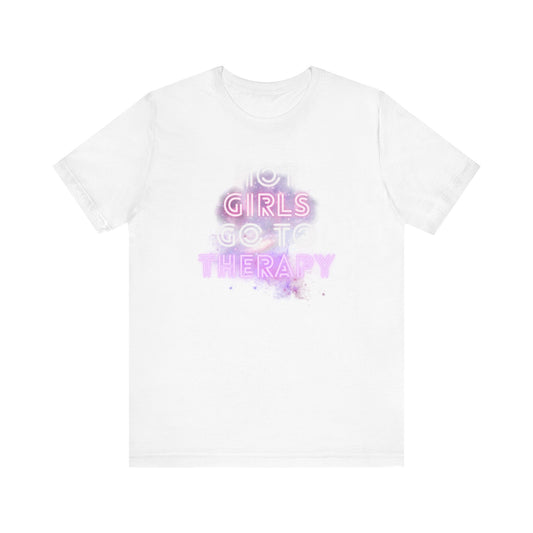 Hot girls go to therapy, Jersey Short Sleeve Tee