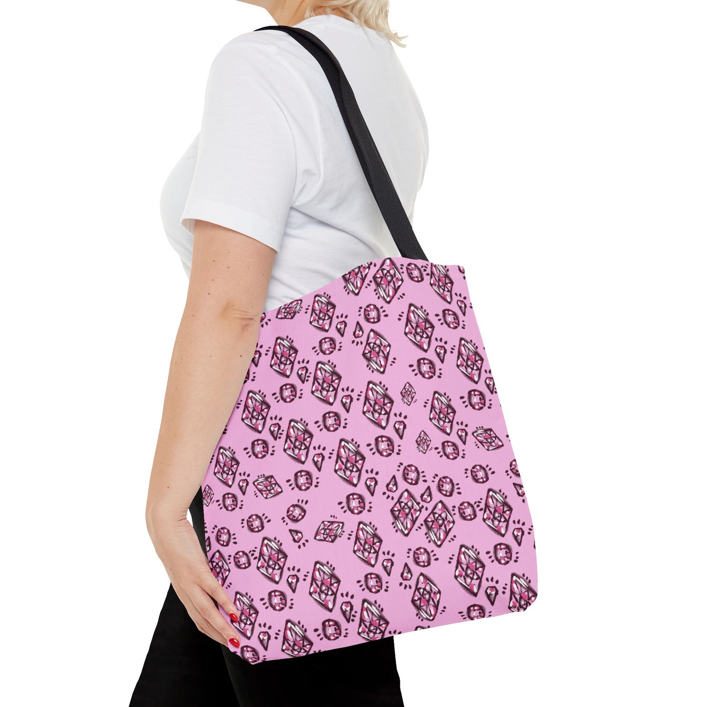 Pink Floral Butterfly Tote Bag – Cute All-Over-Print Shopper
