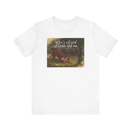 T-Shirt - Eugene Delacroix Artist Swifties Tiger Fight The Patriarchy Tee, Unisex Jersey Short Sleeve Top, Vote for Kamala Shirt