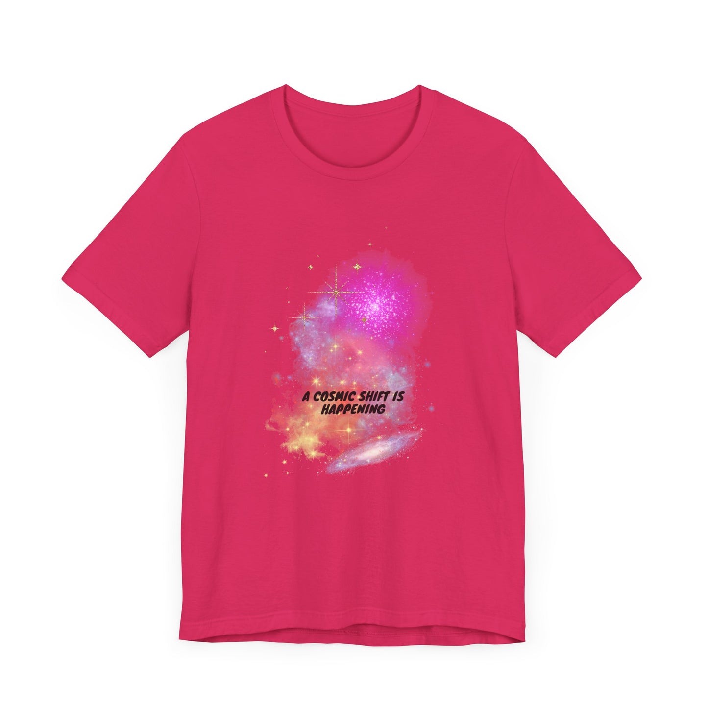 a cosmic shift is happening, Jersey Short Sleeve Tee