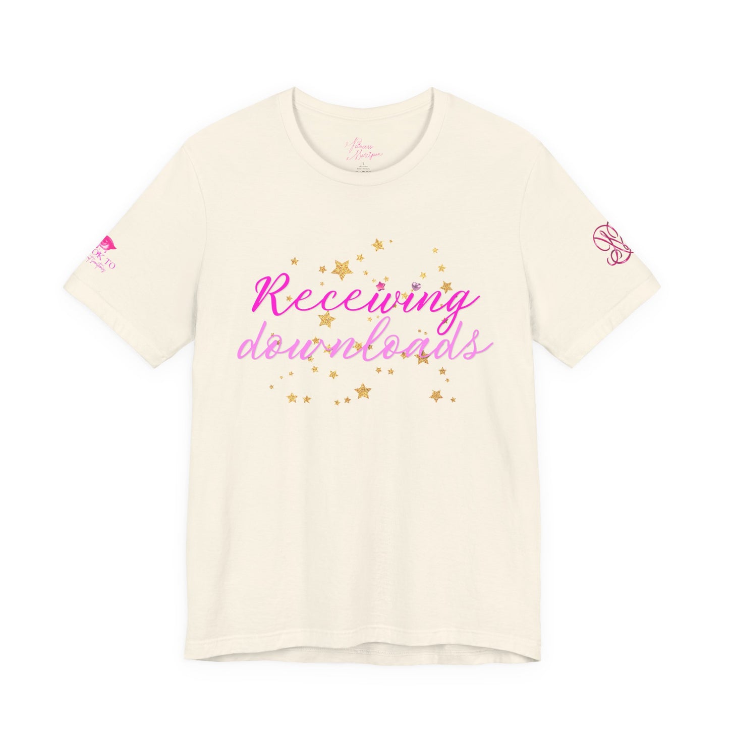 Receiving Downloads Tee — "Well Informed & Frightened" Graphic T‑Shirt