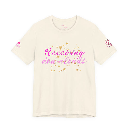 Receiving Downloads Tee — "Well Informed & Frightened" Graphic T‑Shirt