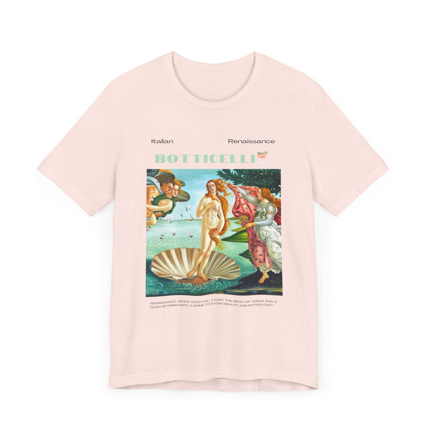 Botticelli, art lover, italian renaissance, Jersey Short Sleeve Tee