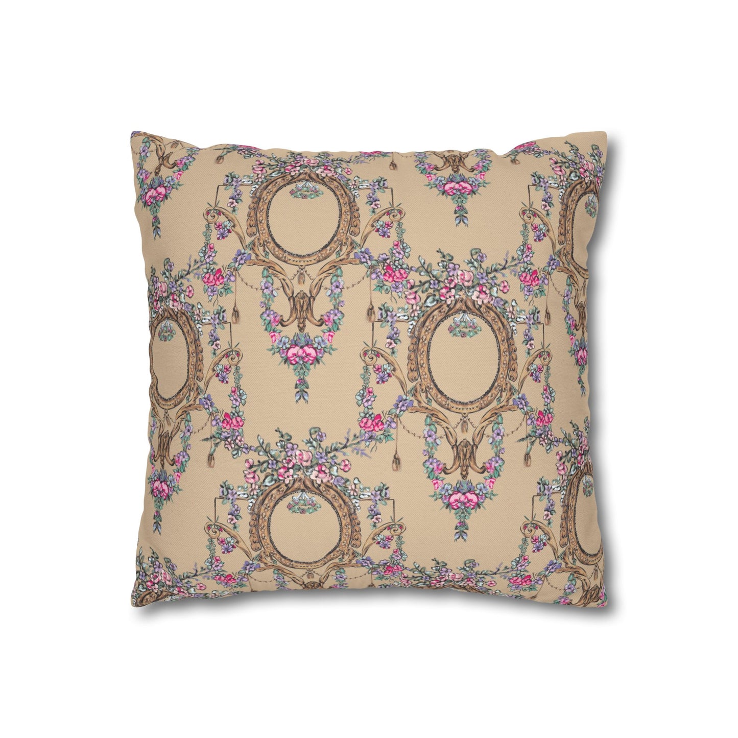 Spun Polyester Square Pillowcase