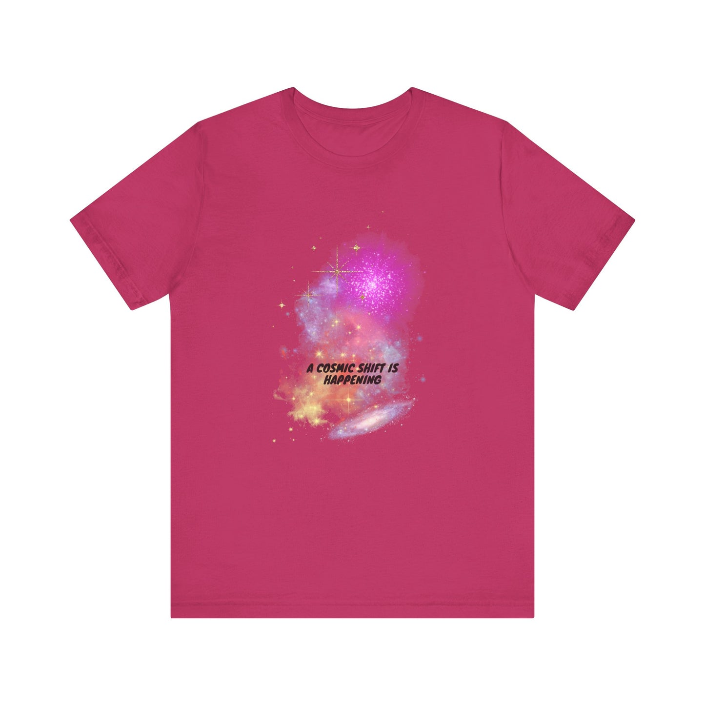 a cosmic shift is happening, Jersey Short Sleeve Tee