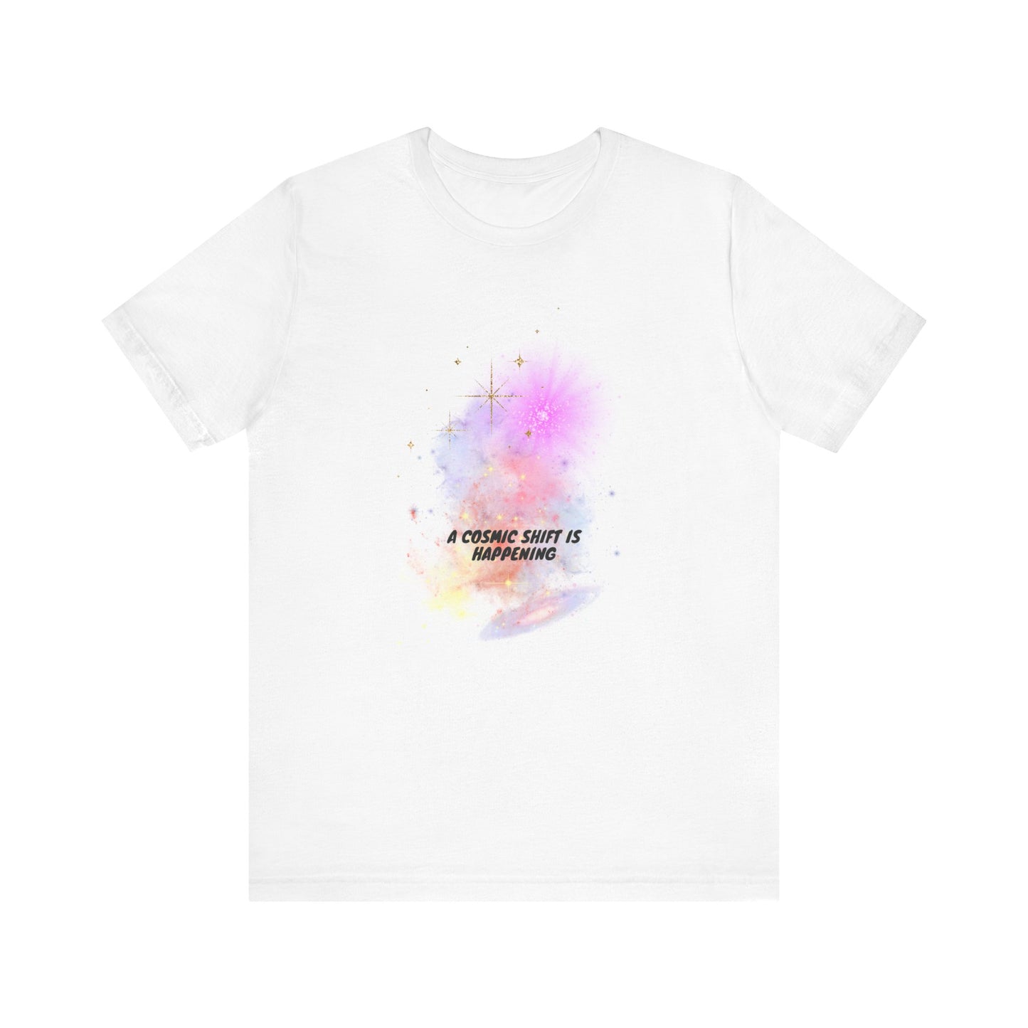 a cosmic shift is happening, Jersey Short Sleeve Tee