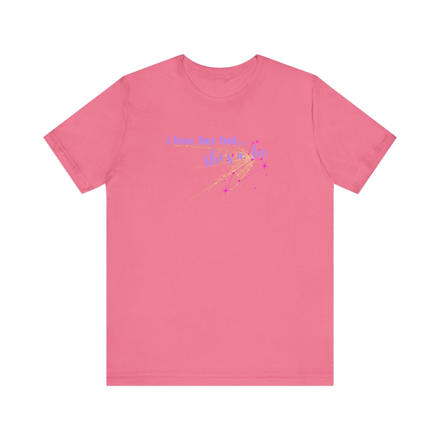 I love her but shes a leo, leo zodiac, Jersey Short Sleeve Tee
