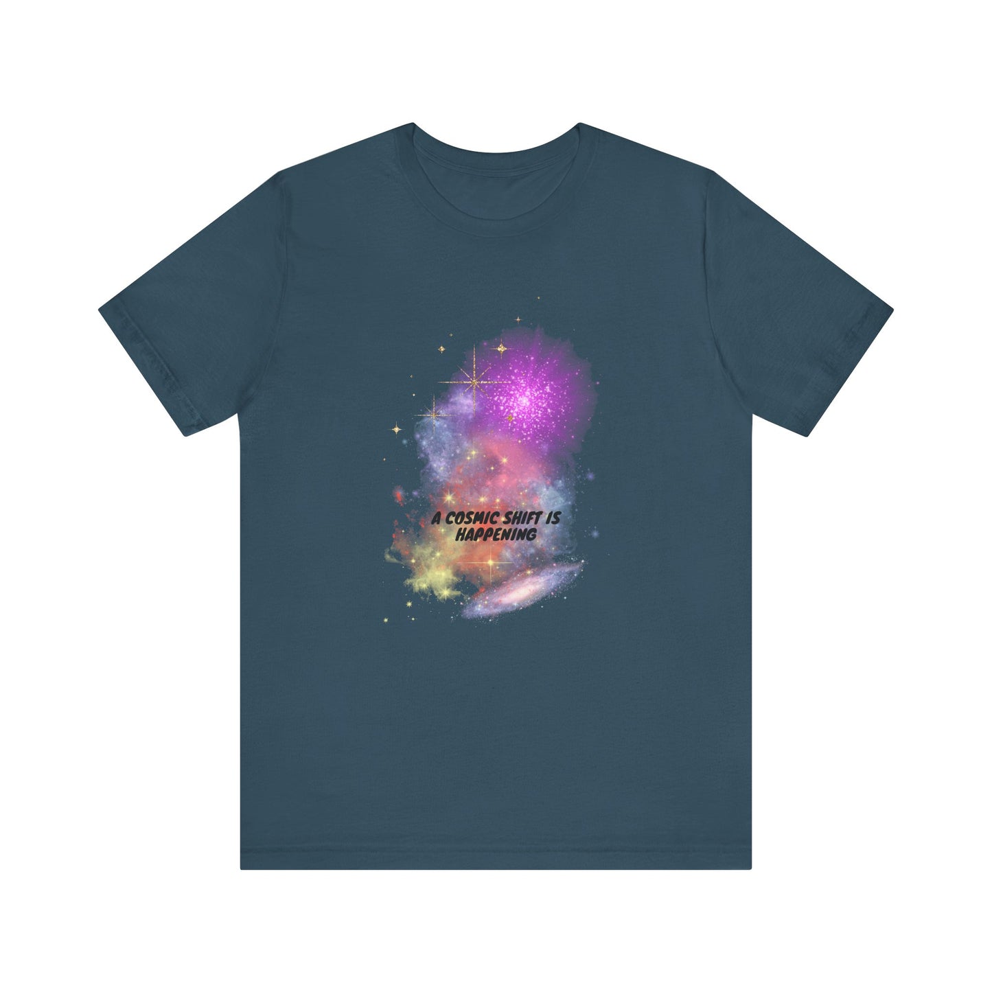 a cosmic shift is happening, Jersey Short Sleeve Tee