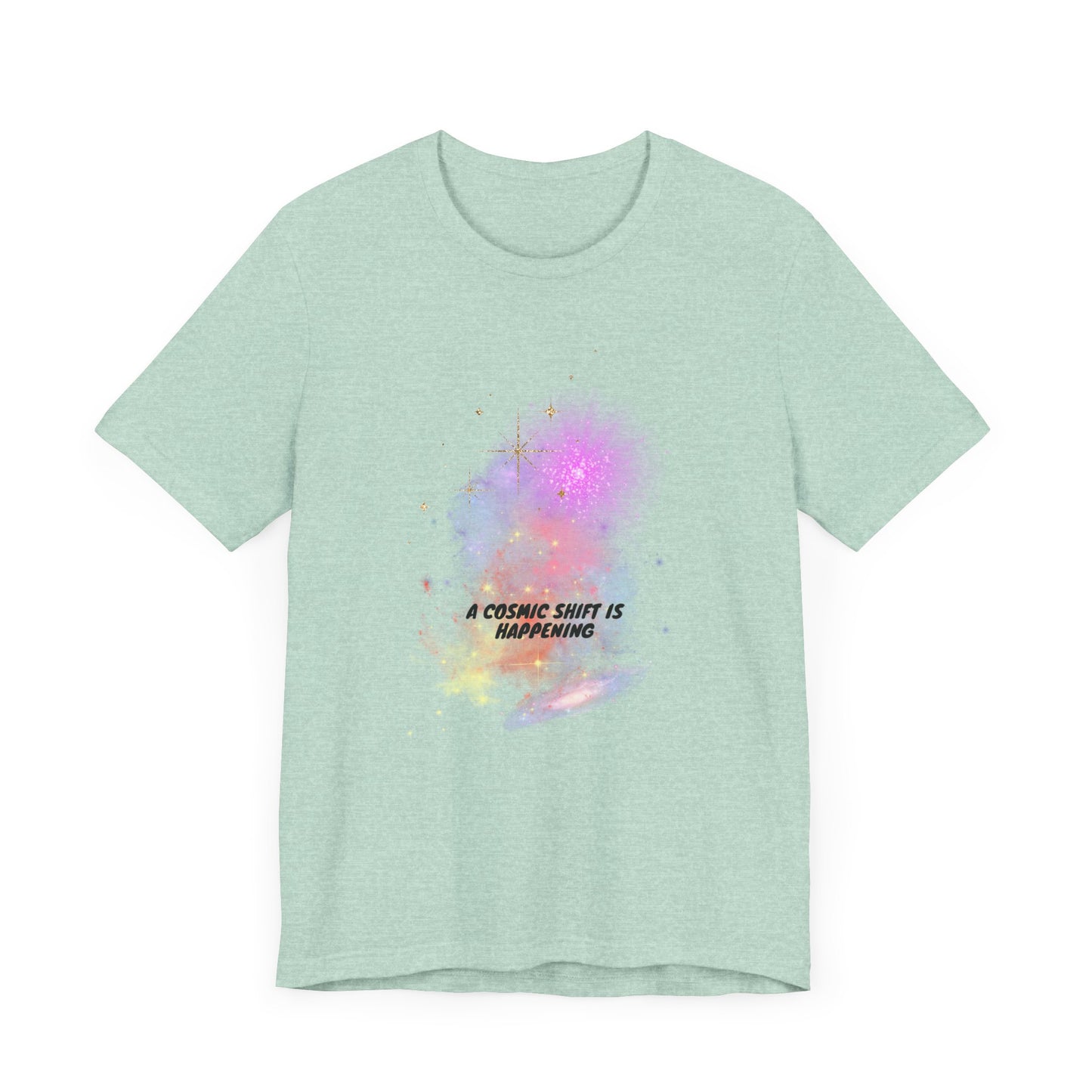 a cosmic shift is happening, Jersey Short Sleeve Tee