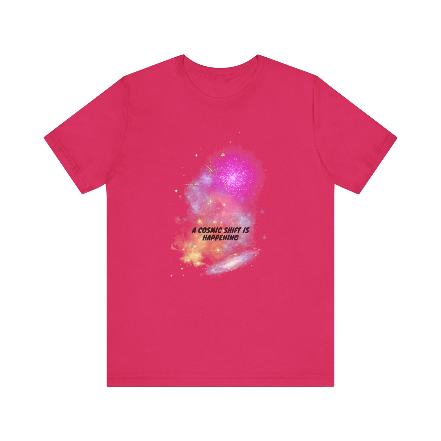a cosmic shift is happening, Jersey Short Sleeve Tee