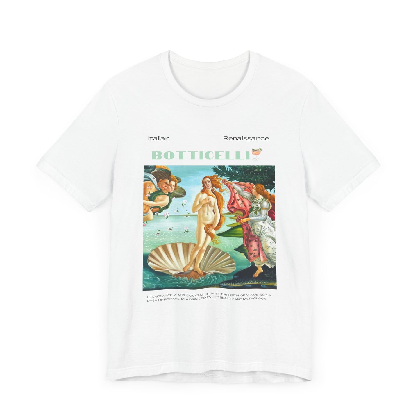 Botticelli, art lover, italian renaissance, Jersey Short Sleeve Tee