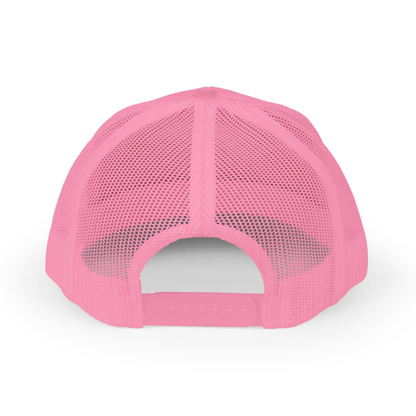 Embroidered Princess Marzipan logo Trucker Cap — Personalized Script Patch Snapback