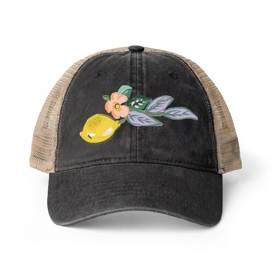 Women's Washed Mesh-Back Cap