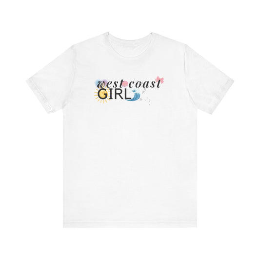 west coast girl Jersey Short Sleeve Tee