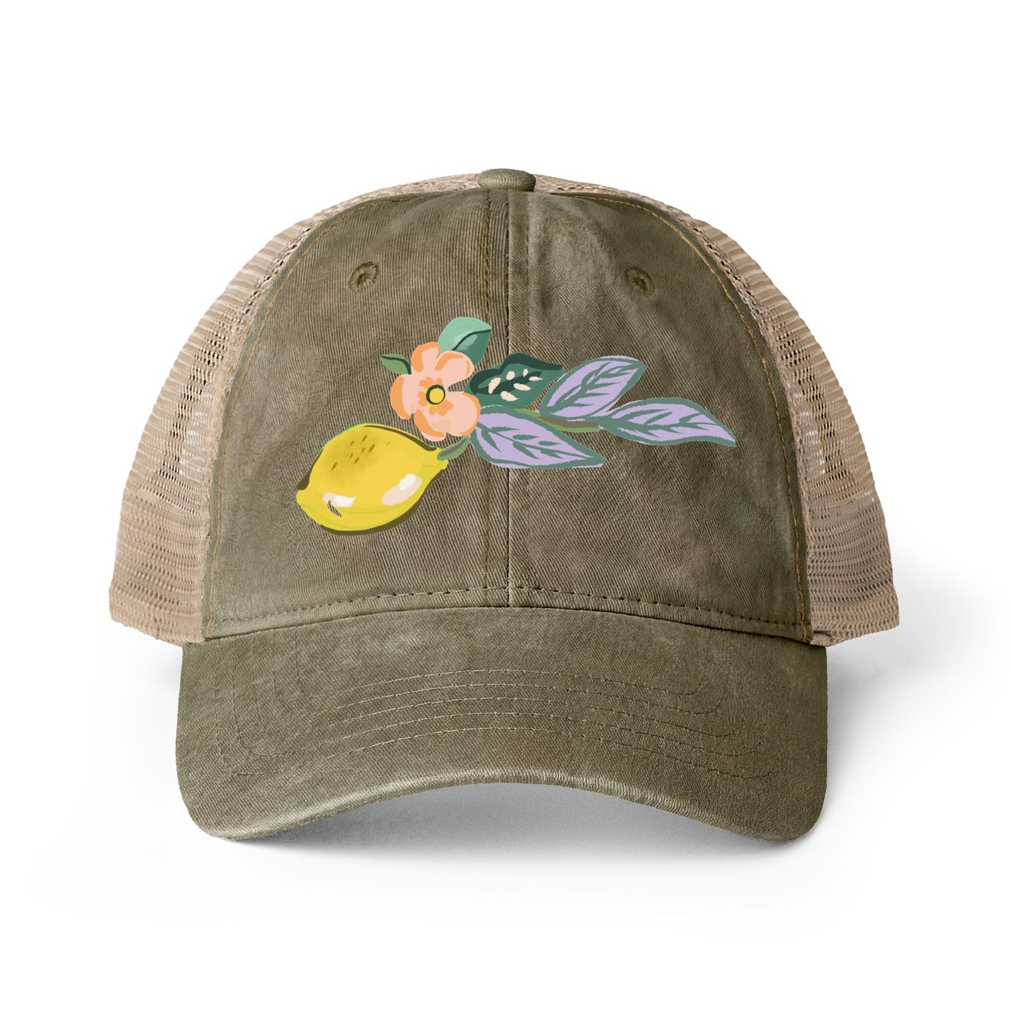 Women's Washed Mesh-Back Cap