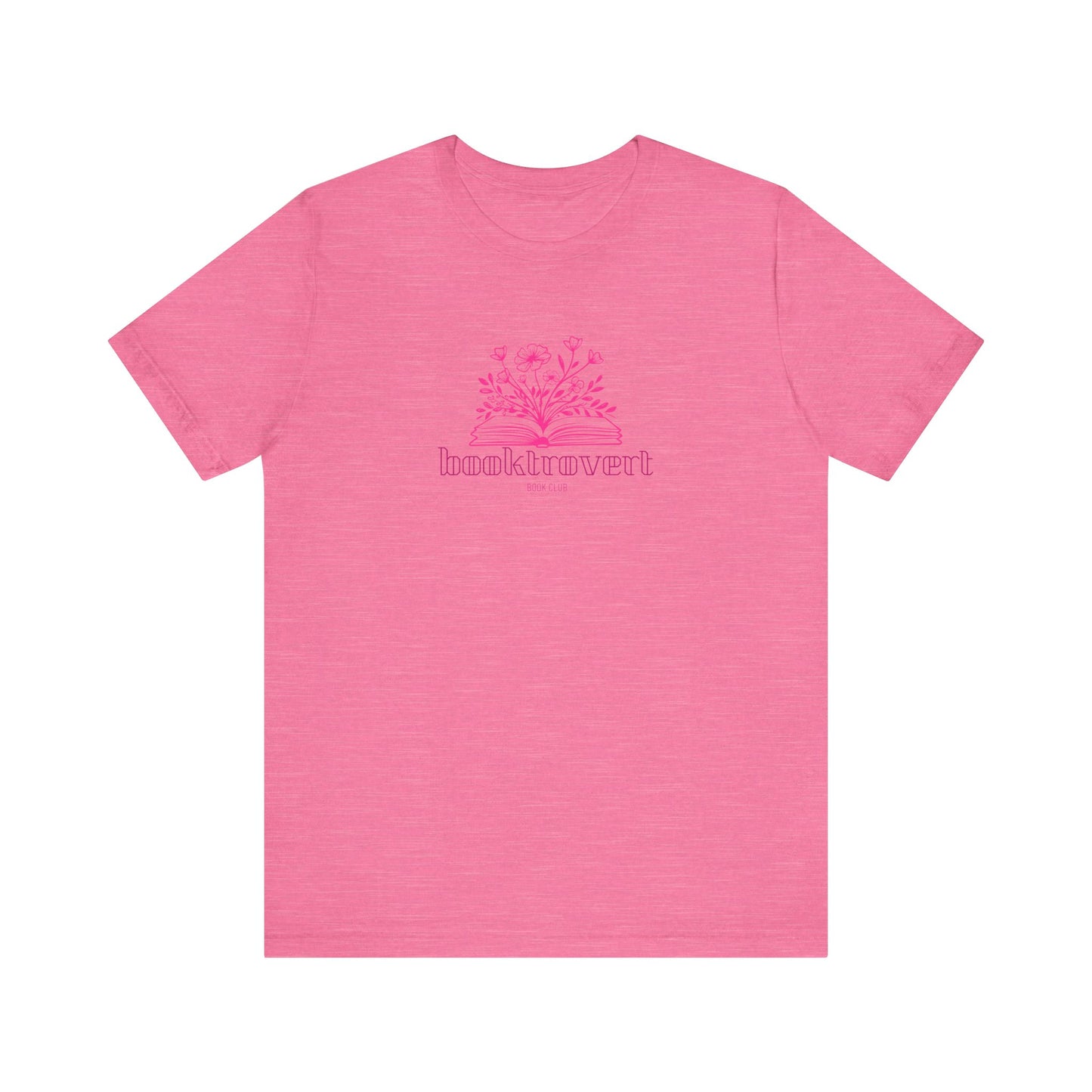 Booktrovert, introvert, book lover, gift for book girlies, Jersey Short Sleeve Tee