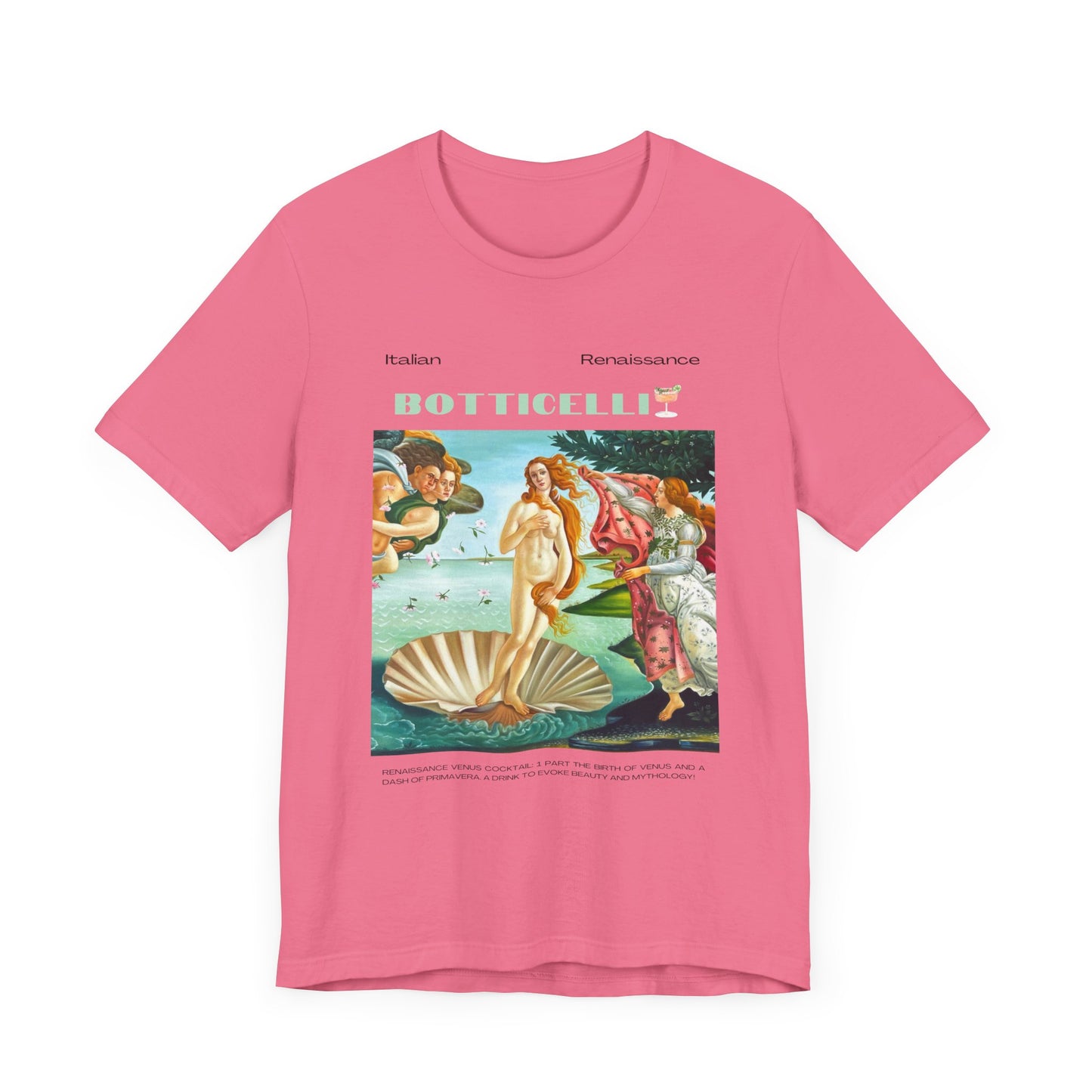 Botticelli, art lover, italian renaissance, Jersey Short Sleeve Tee