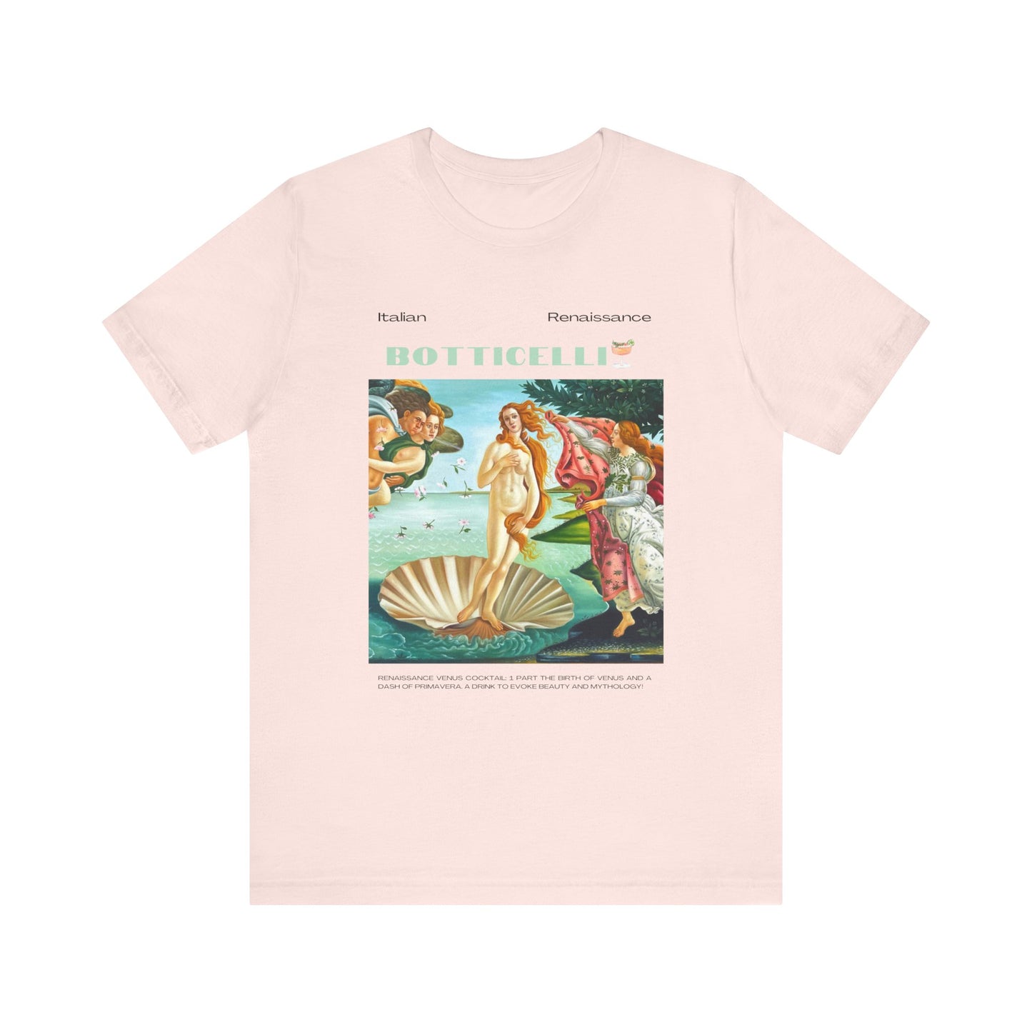 Botticelli, art lover, italian renaissance, Jersey Short Sleeve Tee