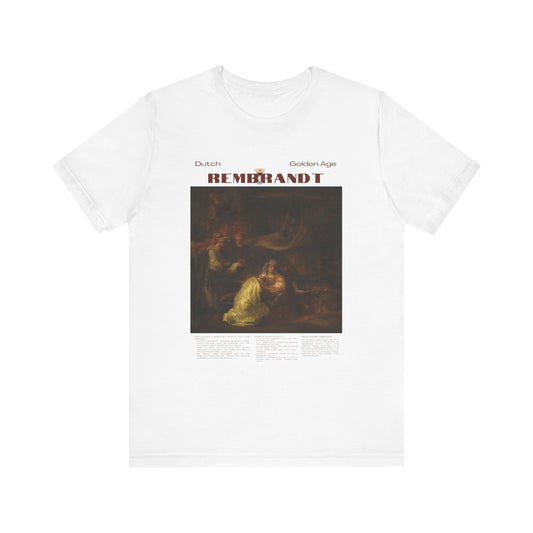 Rembrant, art lover, finart painter gift, Jersey Short Sleeve Tee