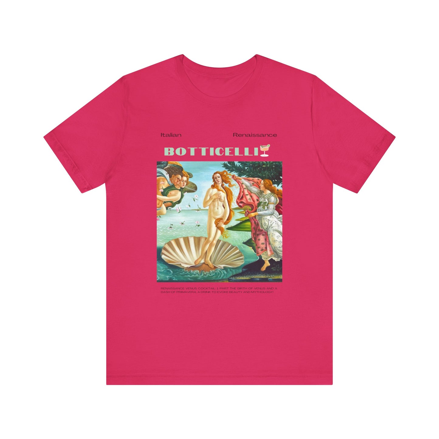 Botticelli, art lover, italian renaissance, Jersey Short Sleeve Tee