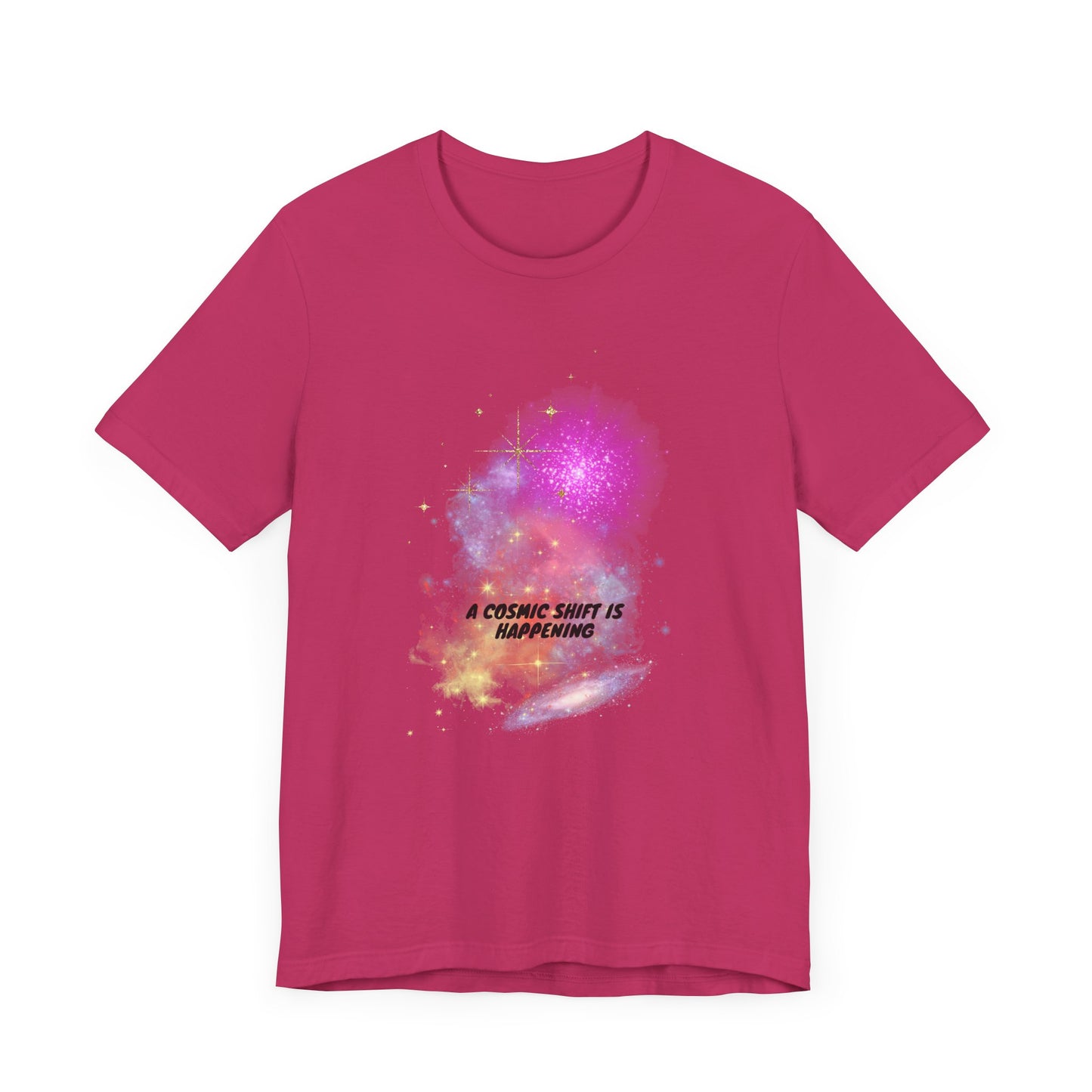 a cosmic shift is happening, Jersey Short Sleeve Tee