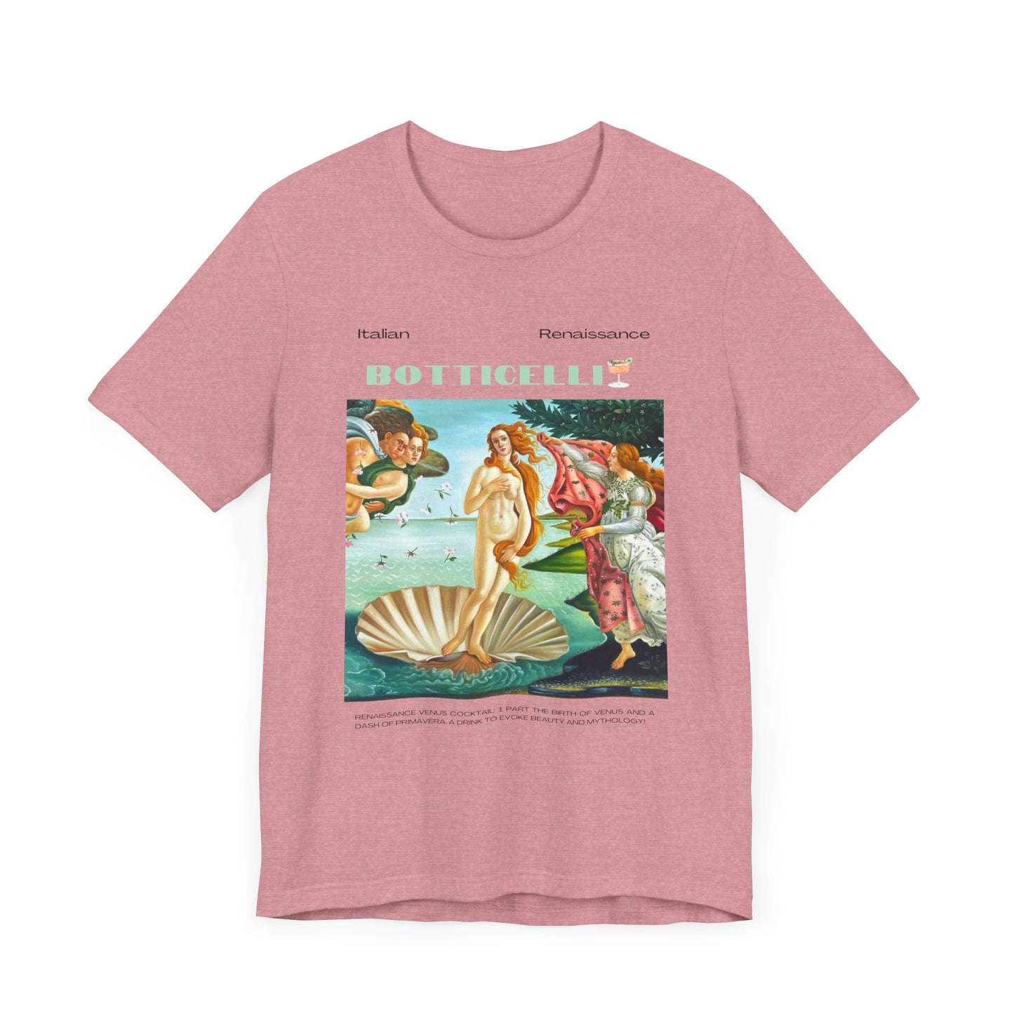 Botticelli, art lover, italian renaissance, Jersey Short Sleeve Tee