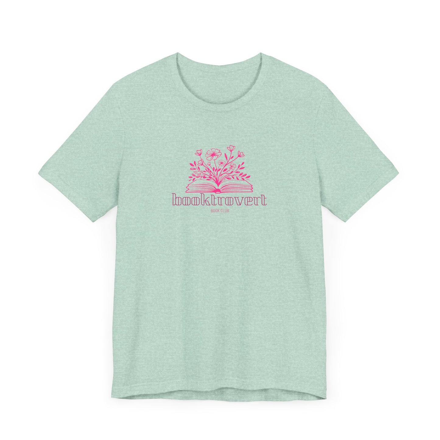Booktrovert, introvert, book lover, gift for book girlies, Jersey Short Sleeve Tee