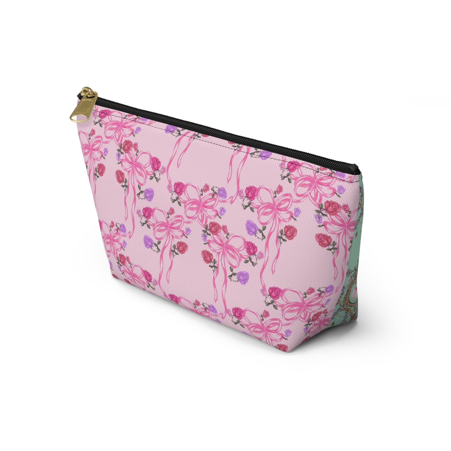 Rococo Garden Hand-Painted Accessory Pouch