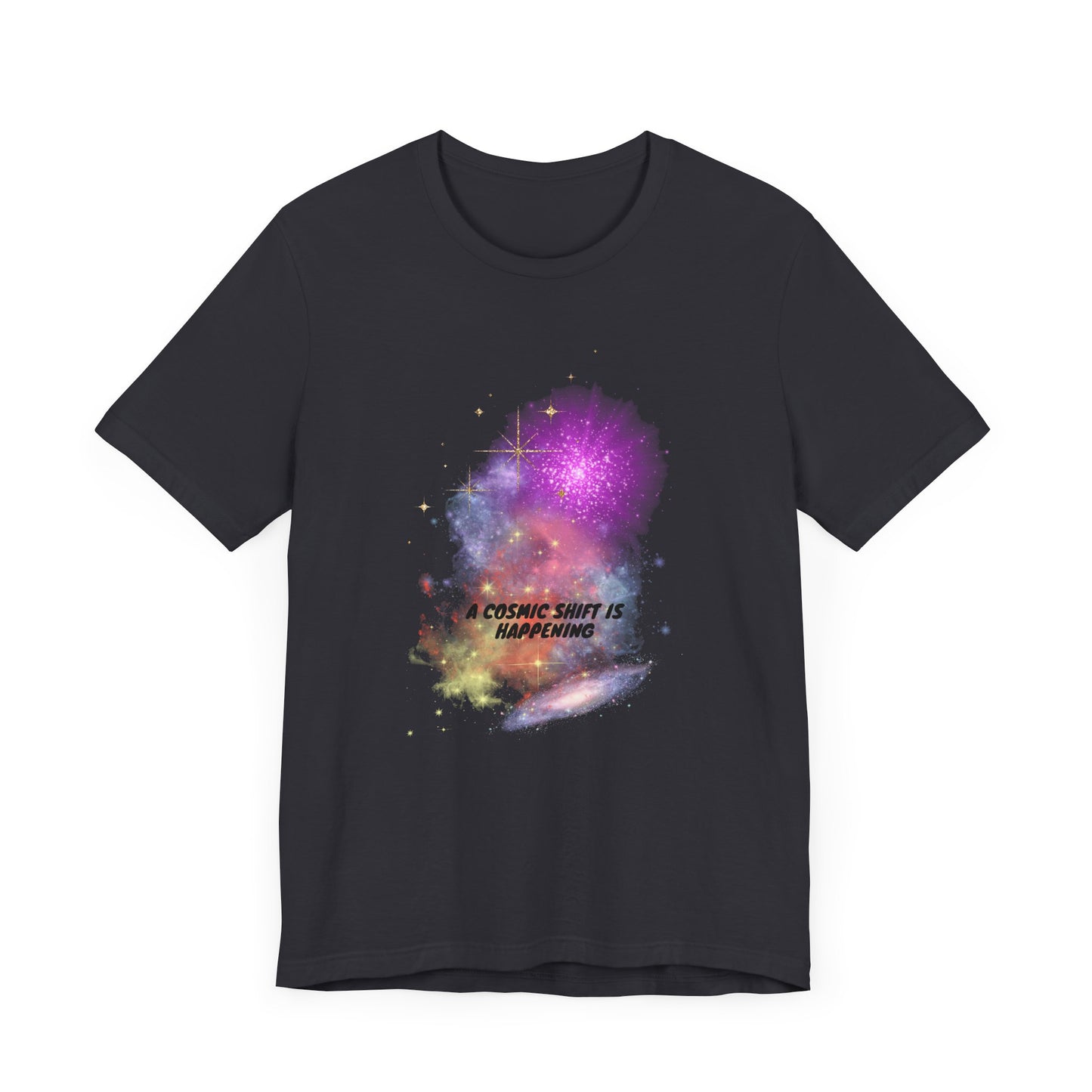 a cosmic shift is happening, Jersey Short Sleeve Tee