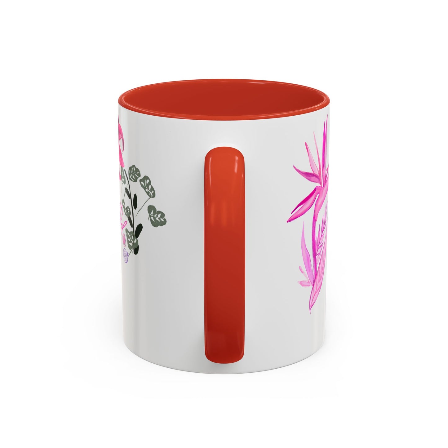 Pink Floral Confidence Coffee Mug — “Confidence isn’t earned, it’s learned”