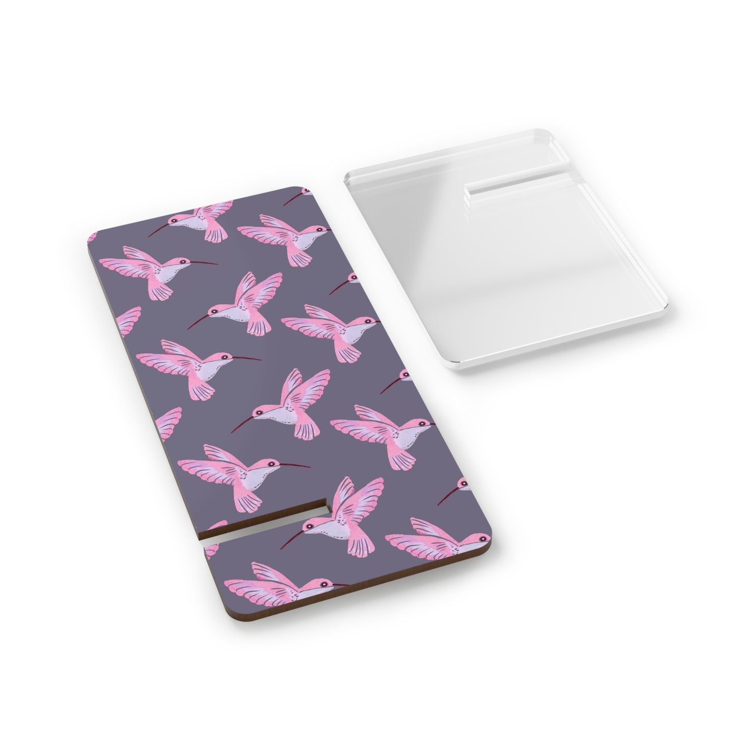 Pink Hummingbird Pattern Mobile Display Stand | Phone Stand
