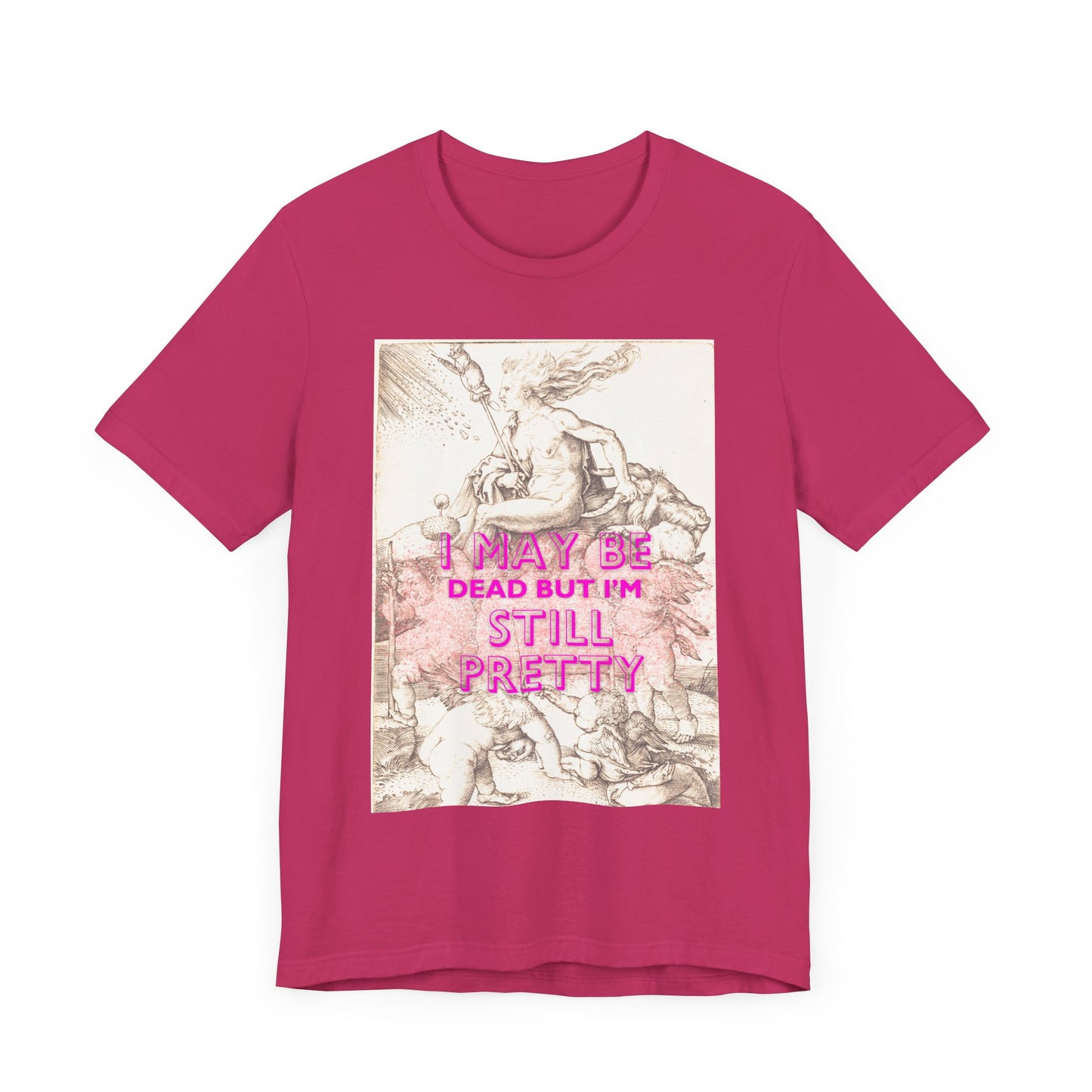 Albrecht Duerer Sassy Witch Artist Unisex Tee, Short Sleeve Shirt, Northern Renaissance, Pretty, Dead, Art Lover Gift
