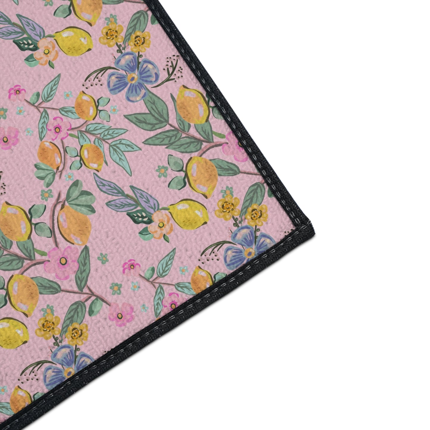 Floral Citrus Heavy-Duty Floor Mat