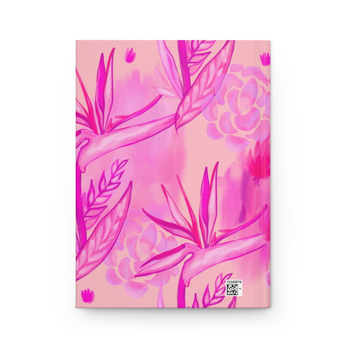 Break the Pattern Hardcover Journal — Pink Leopard Floral Notebook