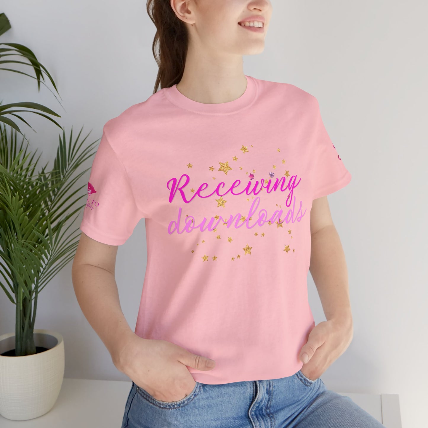 Receiving Downloads Tee — "Well Informed & Frightened" Graphic T‑Shirt