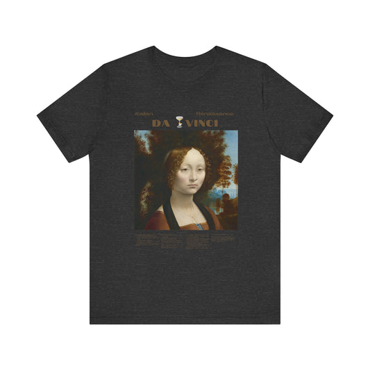 Da Vinci, art lover, cocktail gift, Jersey Short Sleeve Tee