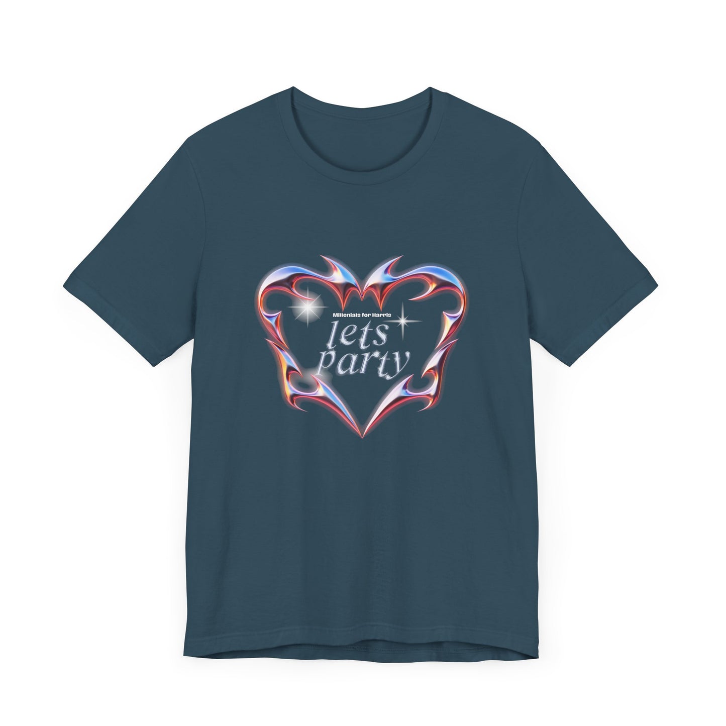 Graphic T-Shirt, Millennial Let's Party Kamala Harris Unisex Tee, Election Campaign, Vote for Kamala, Political Activism Shirt, Harris