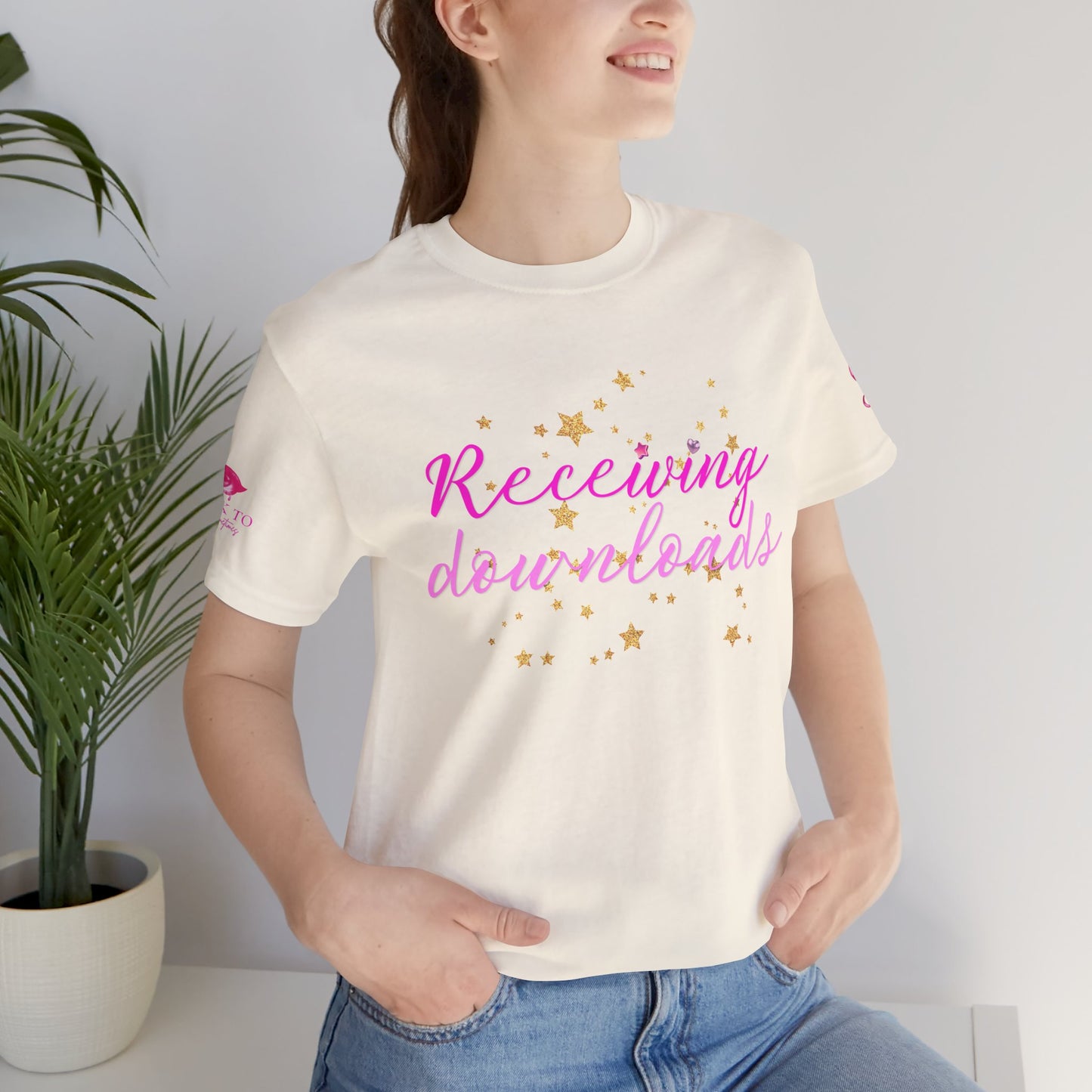 Receiving Downloads Tee — "Well Informed & Frightened" Graphic T‑Shirt